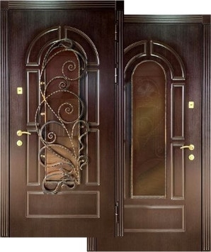 Новая модель двери с ковкой и стеклом в каталоге «Двери-Маркет»